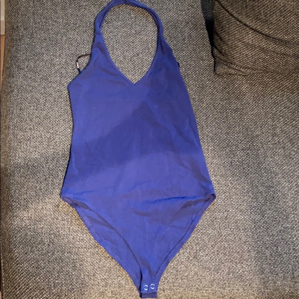 Royal Blue Halter Body Suit